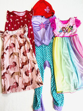 Girls Spring Summer Pajama Nightgown Bundle/Lot Disney Princess Carters 4 PC SZ6