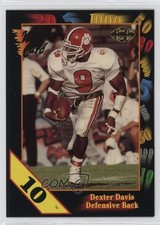 1991 Wild Card Draft 10 Stripe Dexter Davis #43 Rookie RC 0nr3. rookie card picture