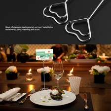 Wedding Table Number Holders Mini Heart Photo Clips Heart-shaped Card