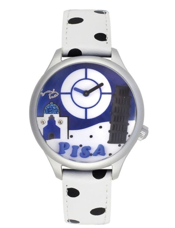 Orologio Donna BRACCIALINI TUA CARTOLINA Pelle Colorato Città City