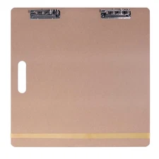 US Art Supply® 18"x18" Artist Field Sketch Tote Board Drawing Heavy-Duty Clip