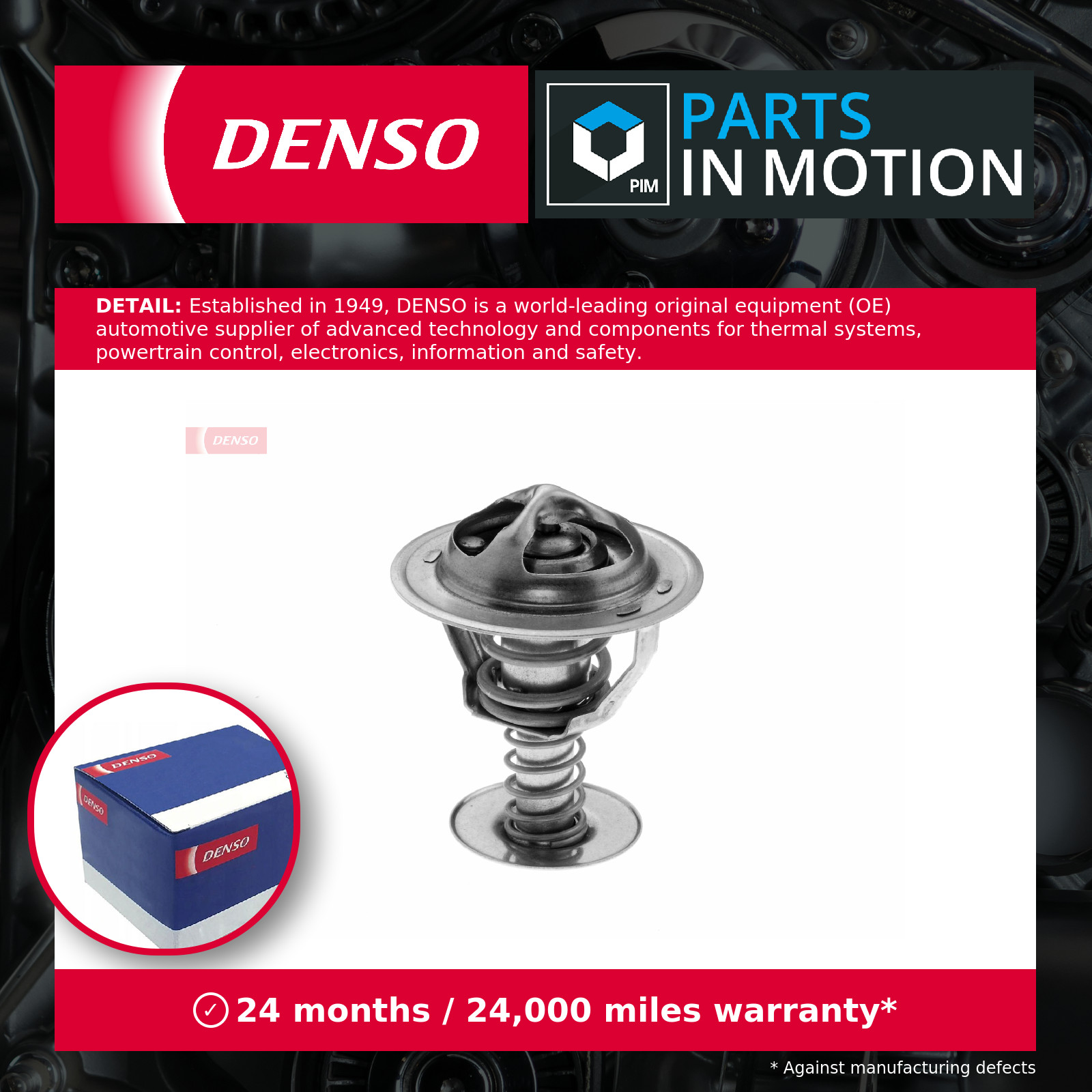 THERMOSTAT COOLANT DTM79412 FOR TOYOTA YARIS/VITZ CAMI/Closed/Off-Road/Vehicle - Image 4