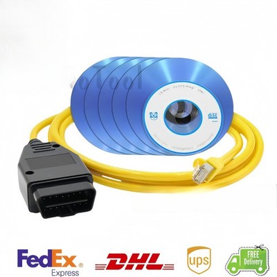 E-SYS ICOM for BMW ENET (Ethernet to OBD) Interface Cable Code F Series -