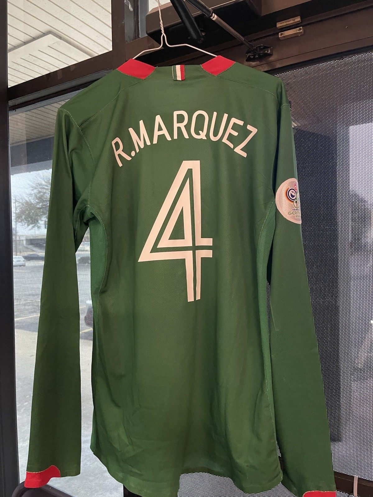 Nike Mexico 2006 World Cup Jersey Rafa Marquez   #4 Player Edition Utileria M LS