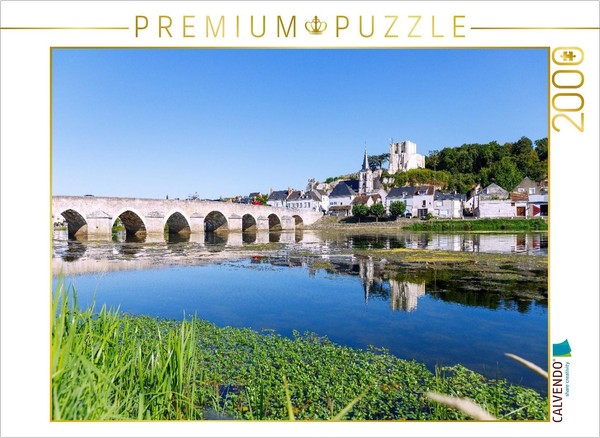 Calvendo Puzzle Montrichard: Cityscape With A Stone Bridge Over The Cher River |-image