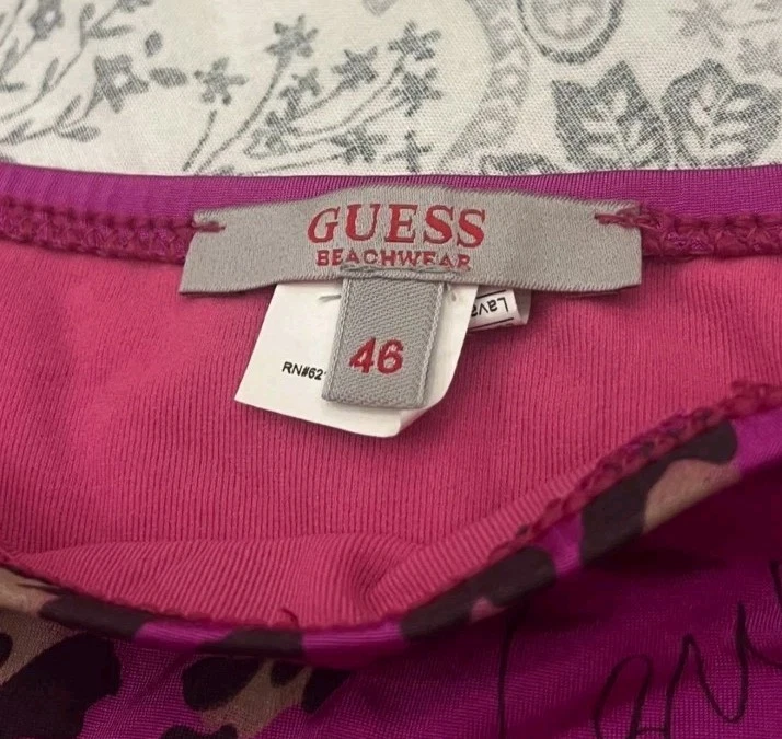 Neckholder Bikini von Guess Gr.M-38/40 schwarz/pink Leomuster w.NEU - Bild 4 von 4