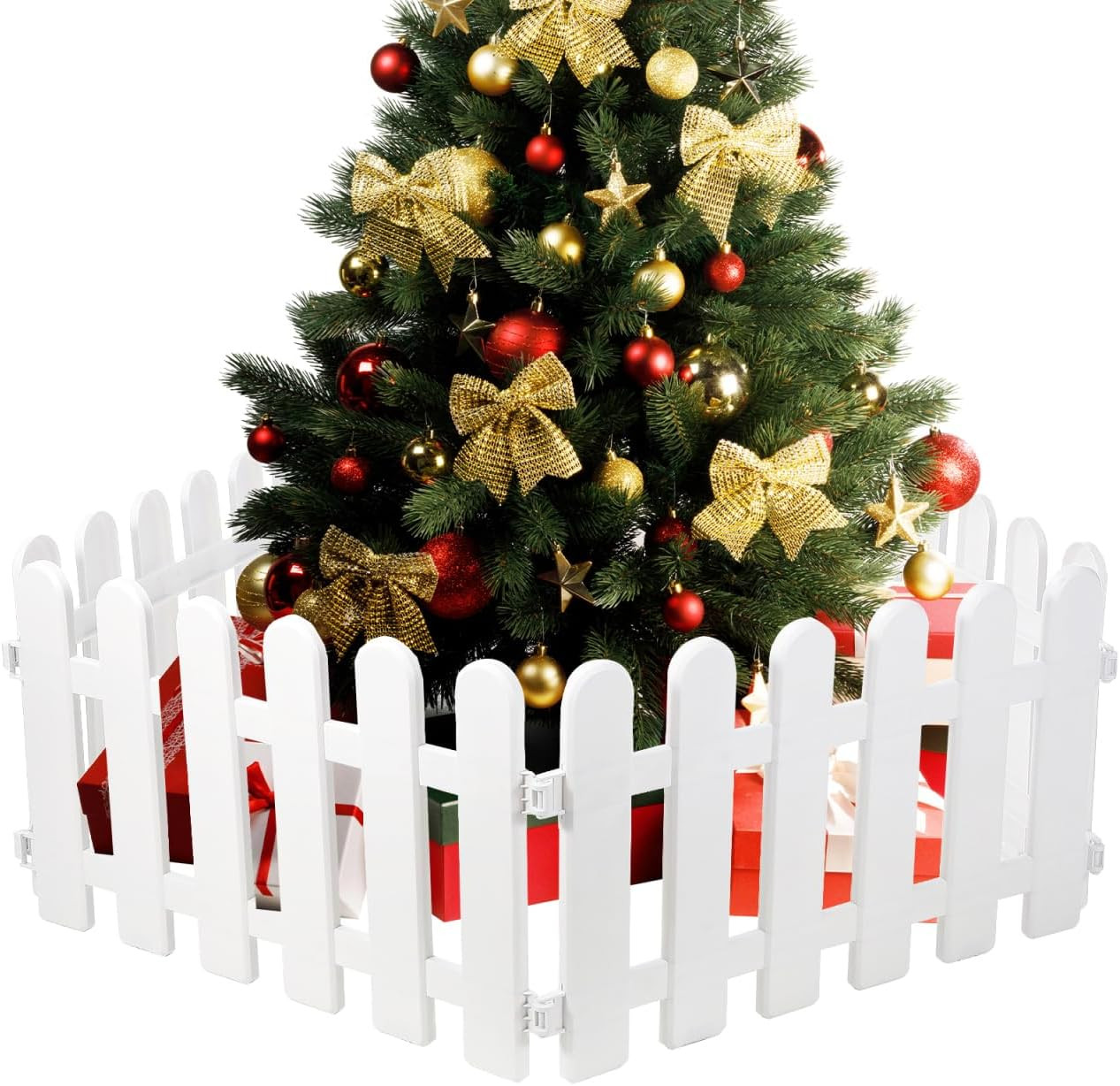 Offerta 5 Staccionate Natale 30,5 cm - Decorazione Bianca Top
