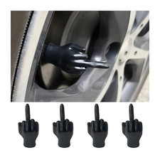 4pcs Middle Finger Universal Valve Stem Cap Prank Tire Valve Stem Caps Funny...