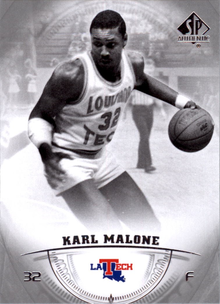Karl Malone #2 Basketball Cards 2013 SP Authentic trading card — raw and PSA graded price guide