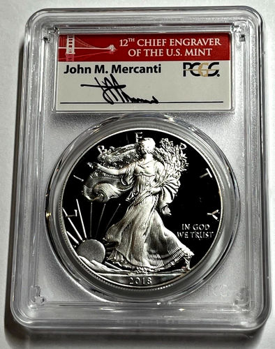 2018-S PROOF SILVER EAGLE PCGS PR70 DCAM LIMITED EDITION SET FDI ...