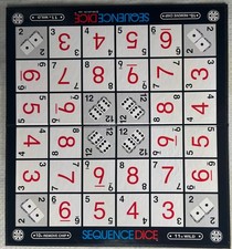 Tablero de juego plegable Sequence Dados pieza de repuesto Jax 1999 tablero solamente