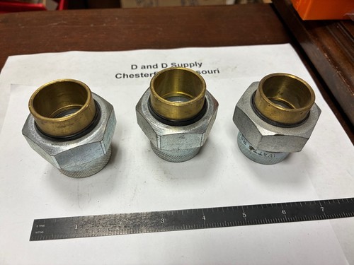Lot of 3, WATTS Dielectric Unions, 1" FNPT x 1" Copper Solder, New-Old-Stock
