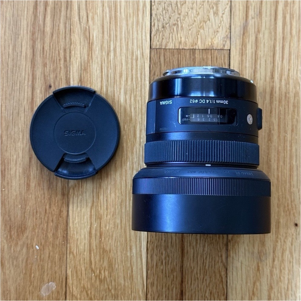 Sigma 30mm f/1.4 DC Art Lens For Canon EF Auto & Manual Focus 62mm