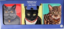Perfectly Puzzling 3 x 100 Pc Jigsaw Puzzles, Brand New-Sealed Box 