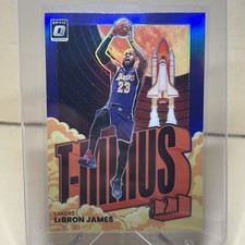 2021-22 Optic Basketball T-Minus 3...2...1 Purple Prizm #2 LeBron James Lakers