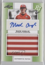 2018 Leaf Metal Perfect Game All-American Classic 4/8 Mack Anglin Patch Auto ms9