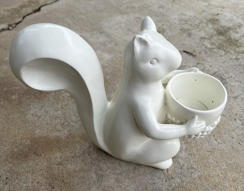 Nicole Miller Home Bougeoir White Squirrel Candle Holder - Picture 2 of 9