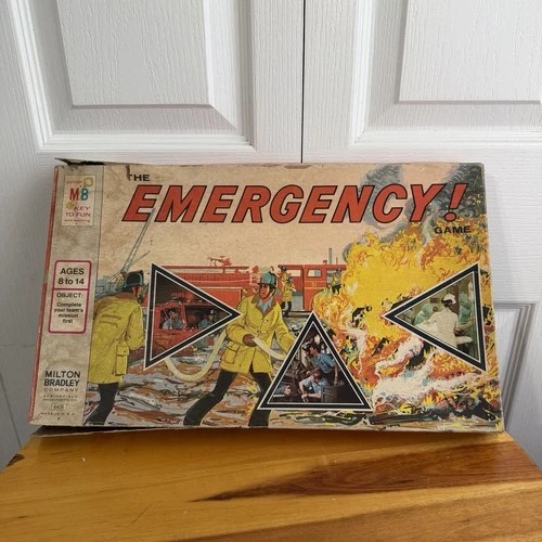 Milton Bradley The Emergency! 1974 Board Game VTG Collectible Age 8-14 Complete