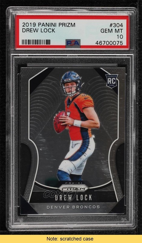 2019 Panini Prizm Rookies Drew Lock #304 PSA 10 GEM MT Rookie RC READ