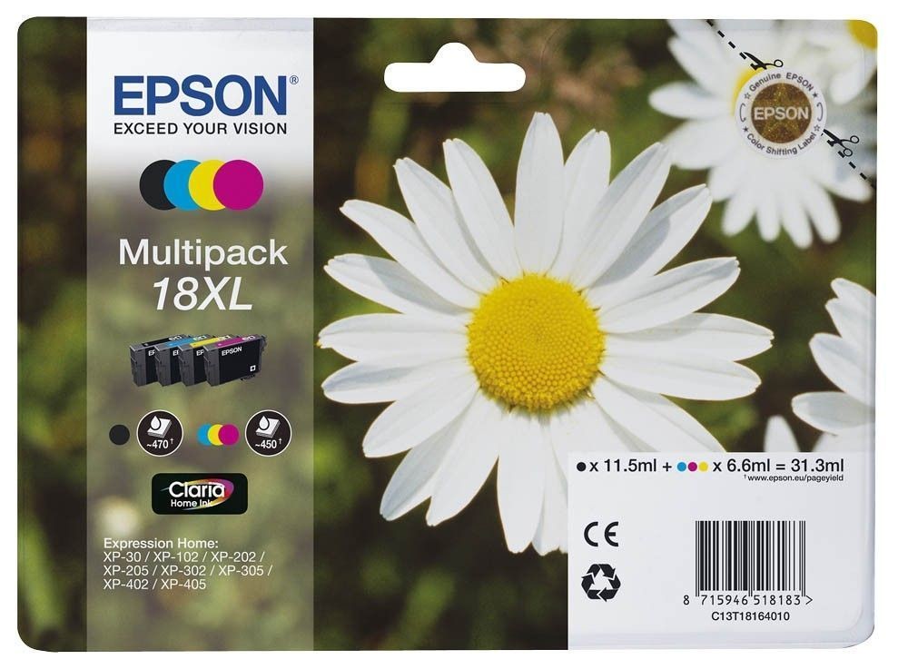 Encre Epson Daisy Claria Home multipack de cartouches XL noir et couleur