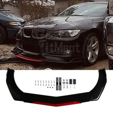 Für 3er Touring E46 E90 E91 Front Spoiler Lippe Frontlippe Stoßstange Schwarz DE