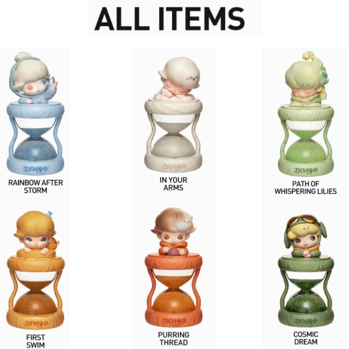 Dimoo Memories We Hold Series Glowing Hourglass Crystal Ball Gift Blind Box