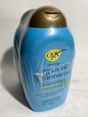 OGX Renewing + Argan Oil of Morocco Shampoo & 13 Fl Oz (Pack 2), Blue 