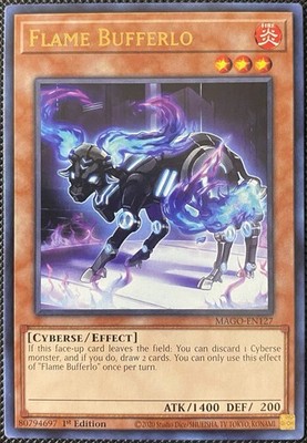 Flame Bufferlo MAGO-EN127 Maximum Gold 1st Edition - Yugioh Card