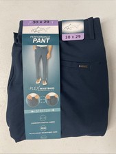 New GREG NORMAN Men's Stretch Flex Waist ML75 Performance Chino Pants BLUE 30x29