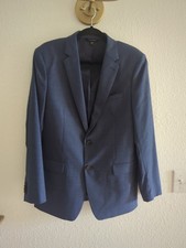 Banana Republic MARZOTTO Tessuto 40R Men  s Italian Wool Blue Blazer Slim Fit