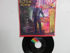  💥' ELTON JOHN ' HIT 45 + PICTURE [BENNIE AND THE JETS]    1974 ! 💥