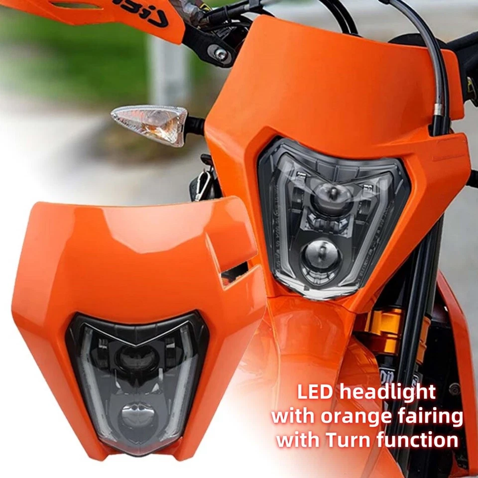 LED Headlight For KTM Enduro 150 250 300 XCW EXC 350 450 500 XCFW EXC EXC-F turn - Изображение 2 из 4