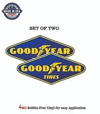 GOOD YEAR RACING TIRES VINYL DECAL STICKER CAR BUMPER 4MIL BUBBLE FREE US MADE