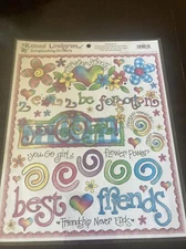 Creative Imaginations Renae Lindgren  Stickers Girls Best Friends Y2K Flowers