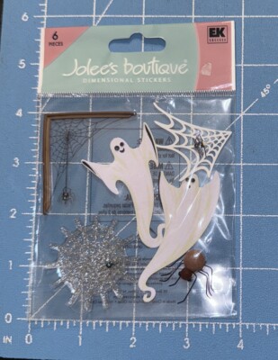 RARE Jolee's Ghosts And Spiders Spiderwebs Halloween Scrapbooking Stickers