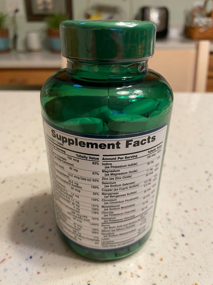 Puritan's Pride ABC Plus Senior Multivitamin, 240 Count Expired 12/2023