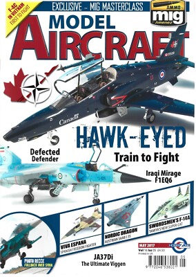 Model Aircraft - May 2017 - Viggen JA37Di / Hawk / Iraqi Mirage F1EQ6 / Saab J35