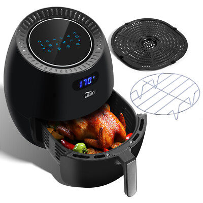 UTEN Air Fryer 6.9QT, Oil Free Healthy Cooker, w/ Adjustable Temperature & Timer