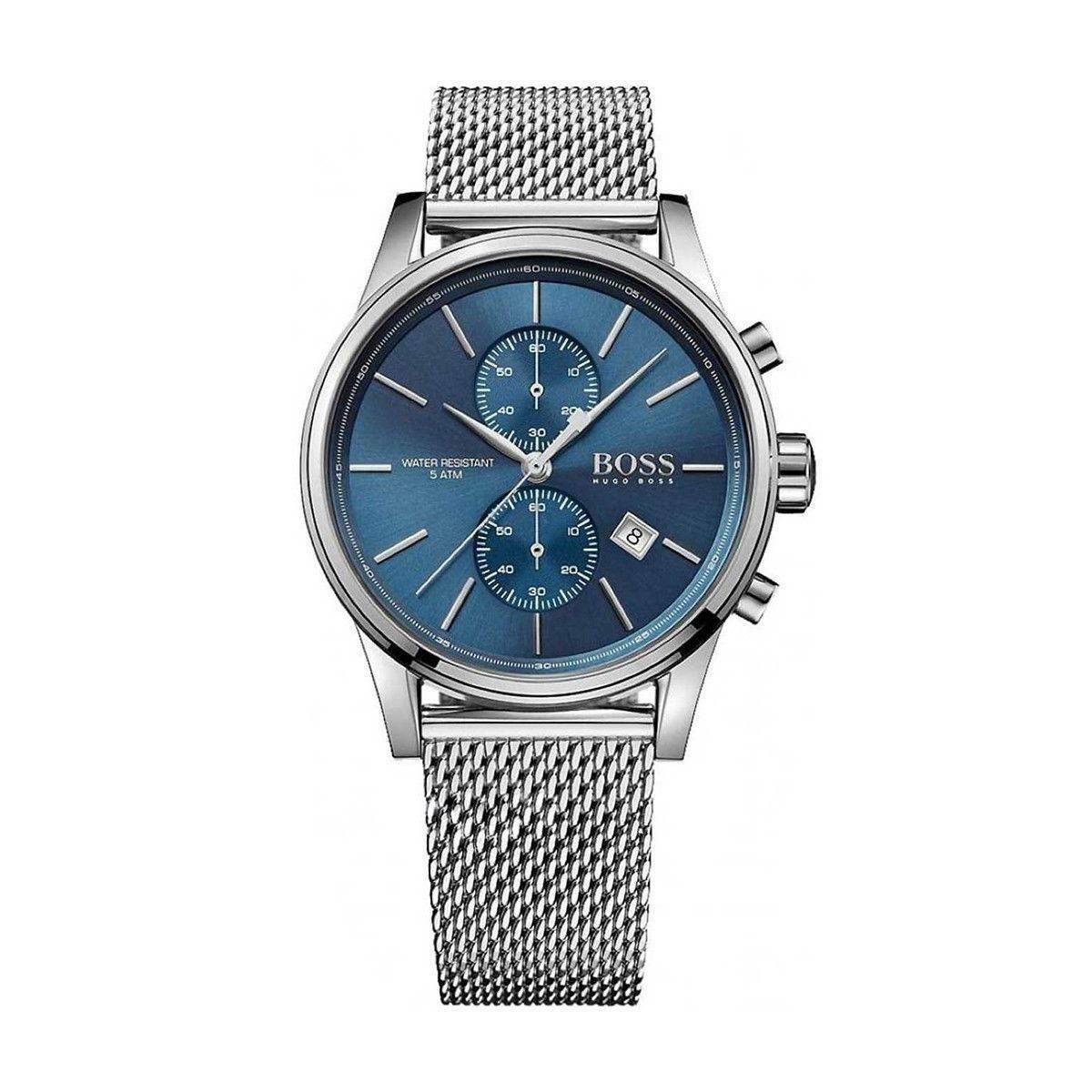 Hugo Boss HB1513441 Jet Blue Dial Silver Stainless Steel Mens 