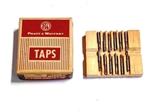 Pratt & Whitney 3-48NC Spiral Point Plug Tap GH2 HSS Taps 12 Pack USA Made