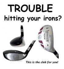 iDRIVE RESCUE Hybrid made Regular Flex taylor fit 9 Iron Wood 37  STEEL SHAFT