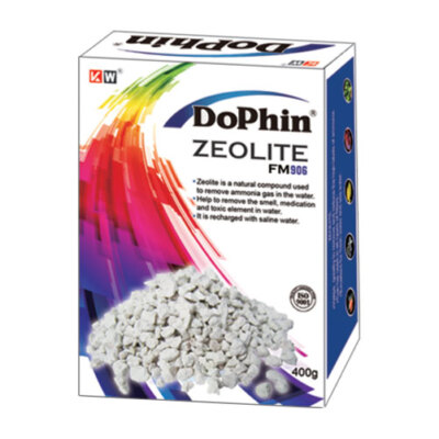 Dophin Zeolite Aquarium Filter Media Ammonia Remover Medium, 400g