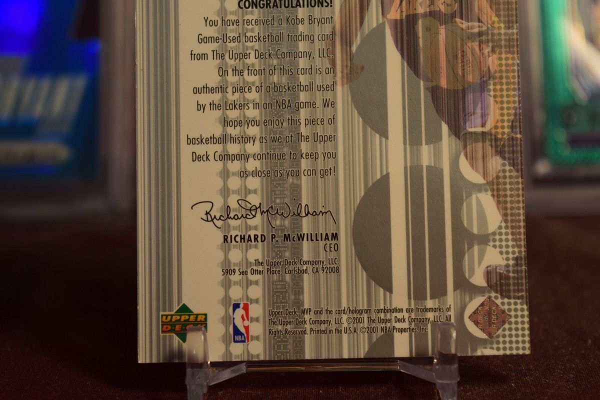 その他 2001-02 MVP Genuine Kobe Kobe Bryant 2001-02 Upper Deck MVP - Mvp Souvenirs Kobe Bryant #KB (MEM