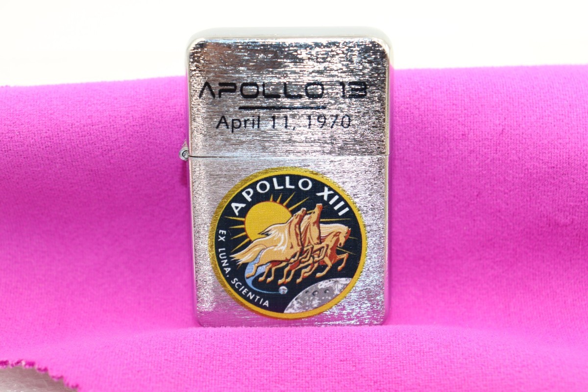 Vintage Zippo NASA APOLLO Etched & Paint Salesman Sample Vintage Zippo NASA APOLLO Etched & Paint Salesman Sample