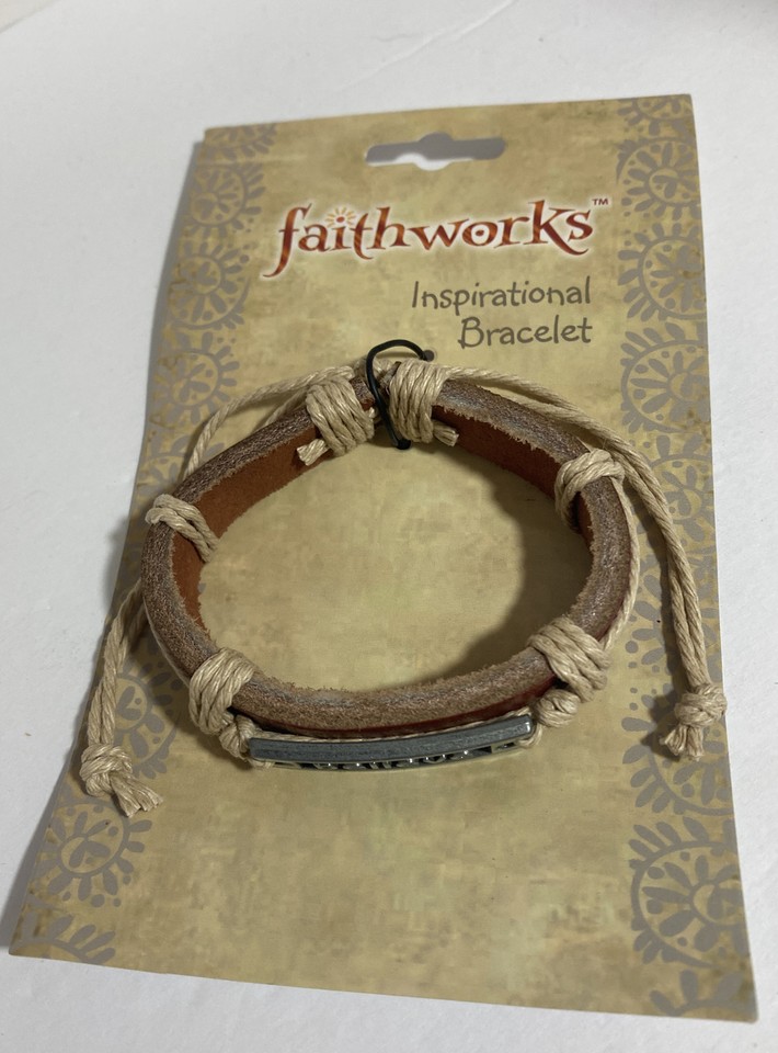 Faithworks Believe Inspirational Leather Bracelet eBay