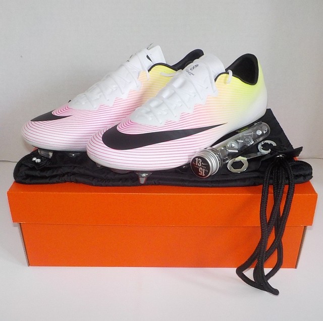 Nike MERCURIAL VAPOR X SG Pro Soccer Cleats WHITE/PINK 648555 107 MSRP $200 | eBay