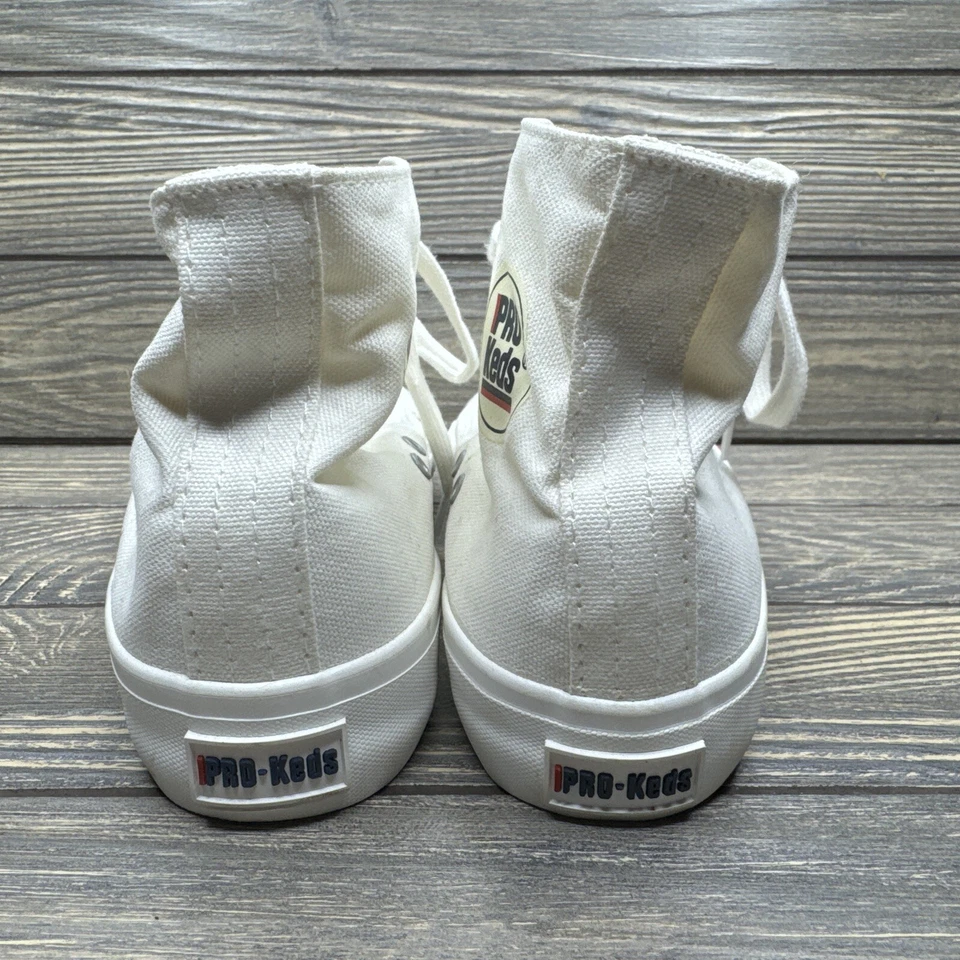 Zapatilla deportiva Pro-Keds blanca de lona de caña alta para mujer talla 3,5 M Foto 3 de 4