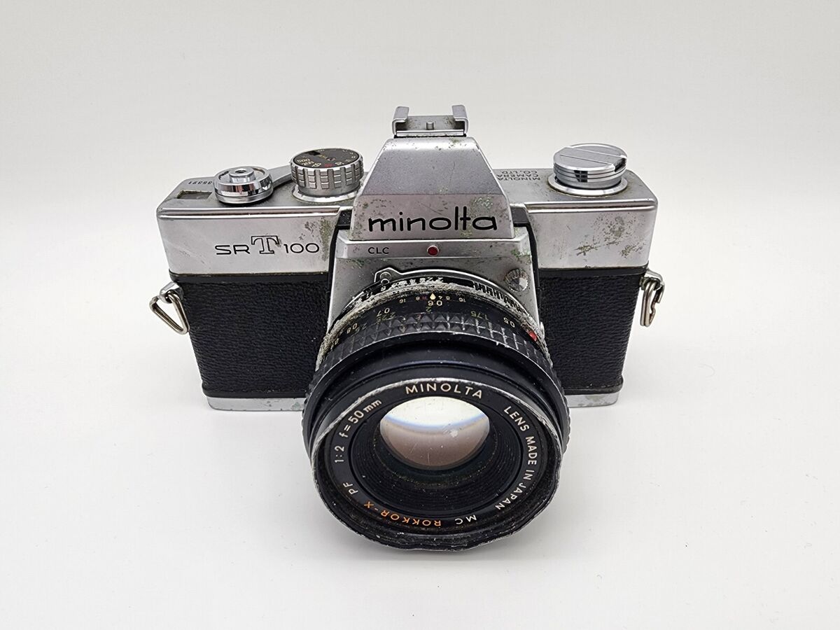 MINOLTA SRT 100 35mm Camera With Rokkor-X MC 50mm f2 Minolta MINOLTA SRT 100 35mm Camera With Rokkor-X MC 50mm f2 Minolta
