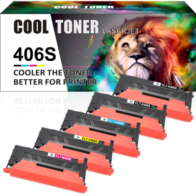 5x Toner für Samsung CLT-406S Xpress CLP-366W CLX-3306W C410W CLX-3305FW CLP-360
