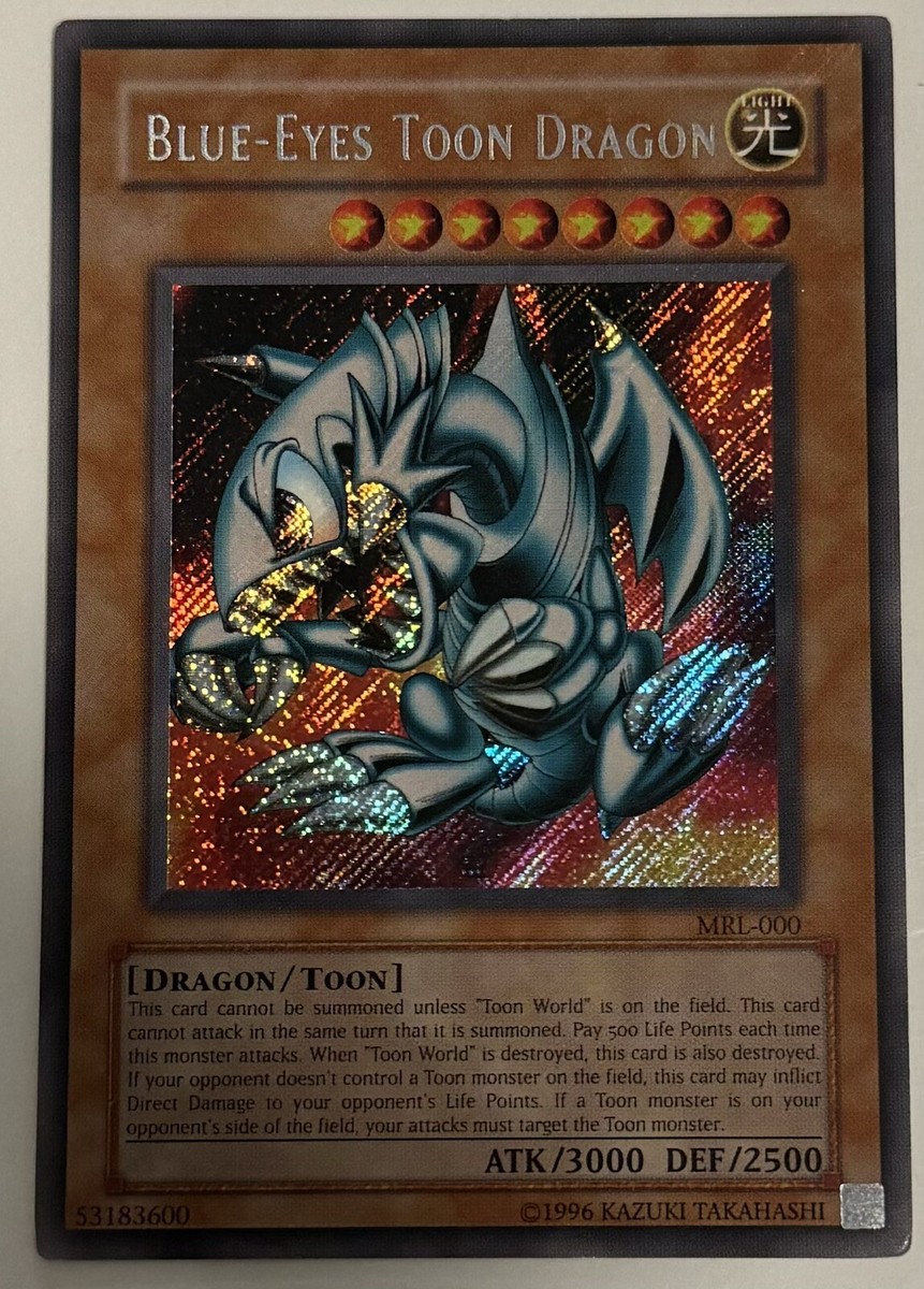 【ARS10】BLUE-EYES TOON DRAGON YuGiOh - Blue-Eyes Toon Dragon - MRL-000 Secret Rare | eBay
